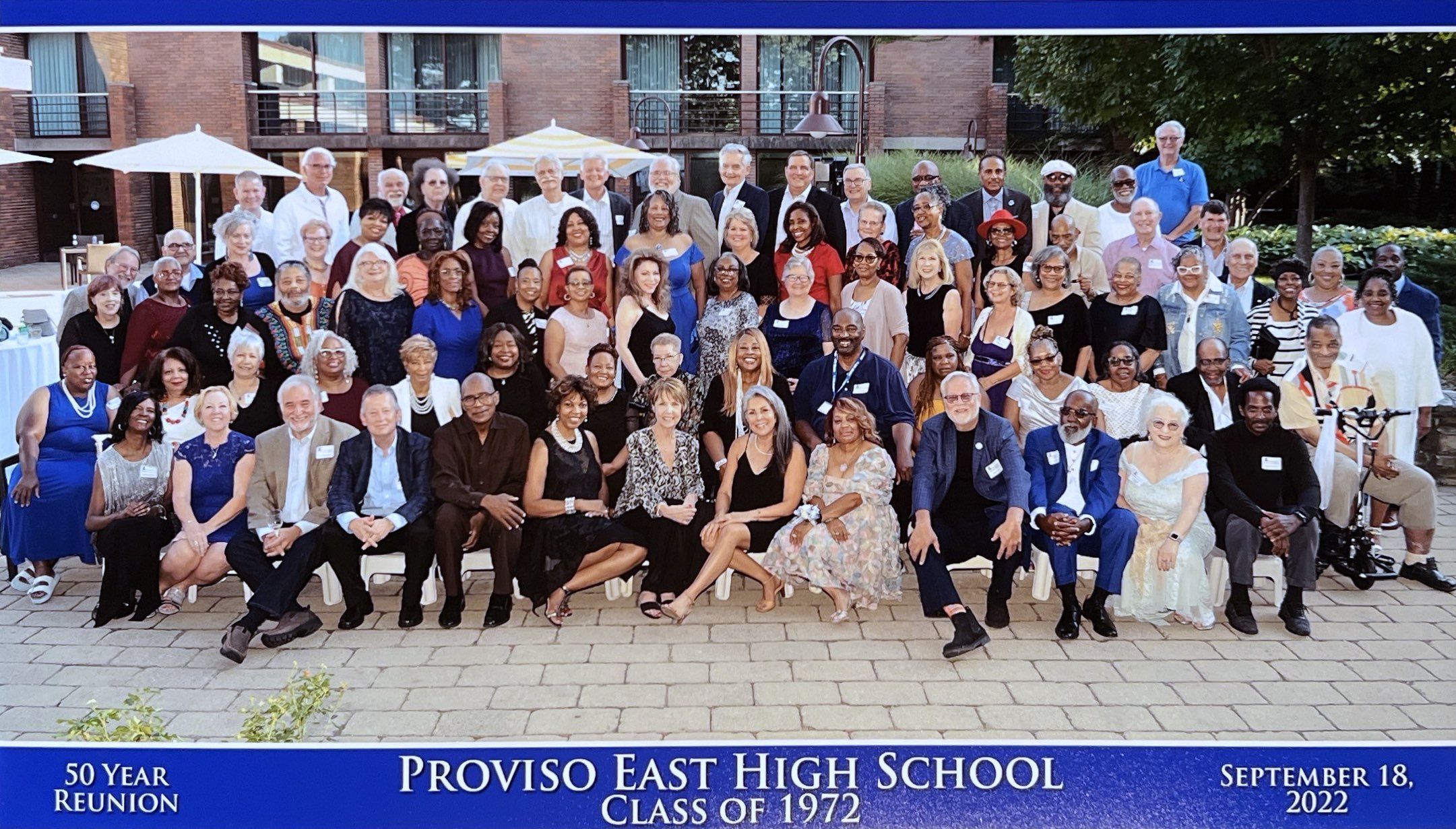Proviso East Class of 1972 50th Reunion Photo