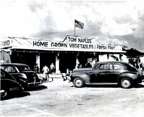 Tom Naples Vegetable Market 1930's