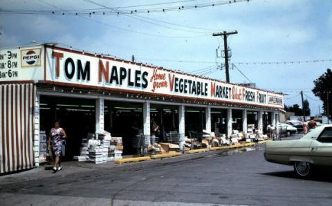 Tom Naples Vegetable Market 1970's